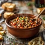 hearty mushroom lentil ragout