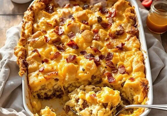 Hearty Overnight Breakfast Casserole Recipe