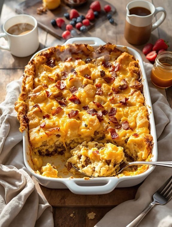 Hearty Overnight Breakfast Casserole Recipe