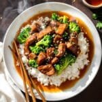 homemade beef and broccoli