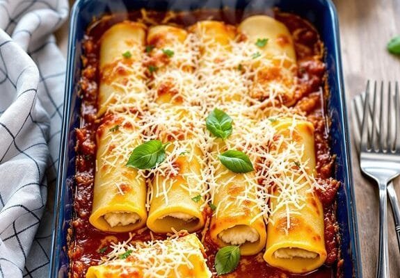 Italian Manicotti Recipe: Homemade Crepe Perfection