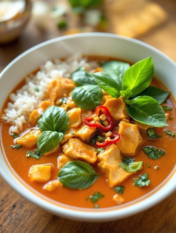 homemade thai panang curry