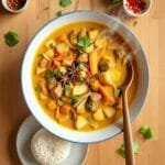 homemade thai yellow curry