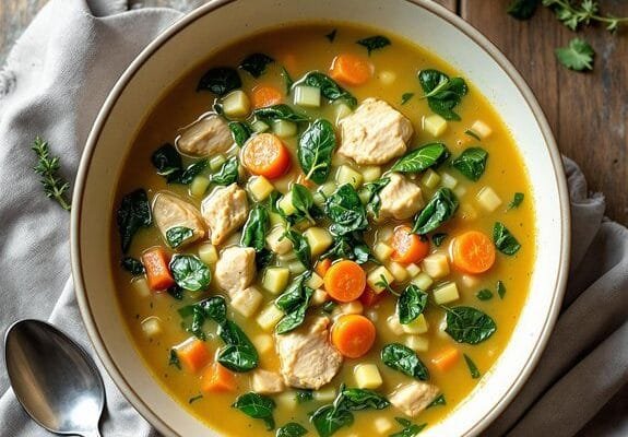Chicken Florentine Soup Recipe: Italian Comfort