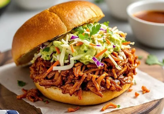 Pulled BBQ Jackfruit Sandwich Recipe