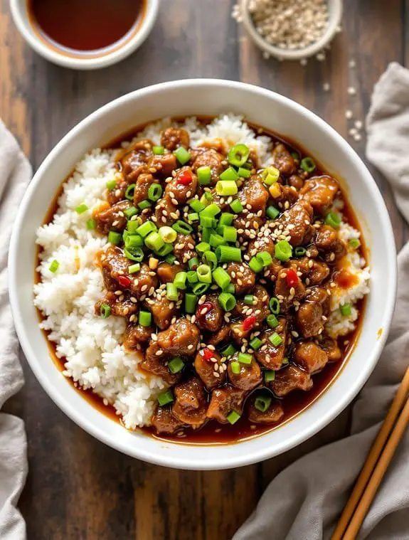 Korean Ground Beef Bowl Recipe
