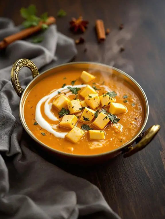 layered creamy royal paneer