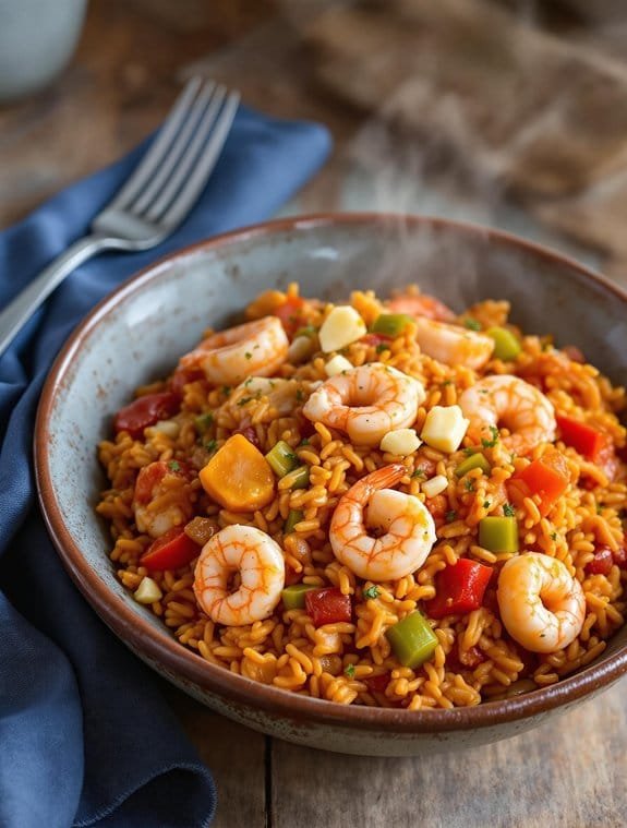 layered flavors in jambalaya