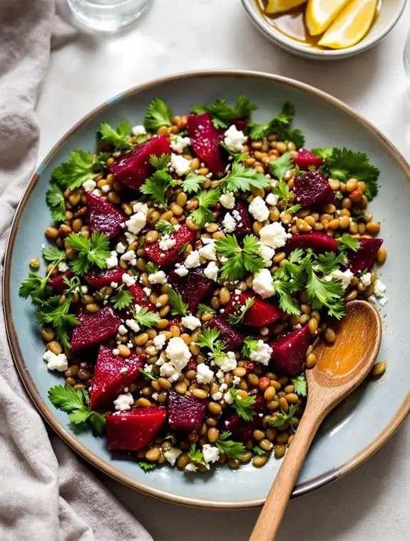 Mediterranean Lentil & Roasted Beet Salad Recipe