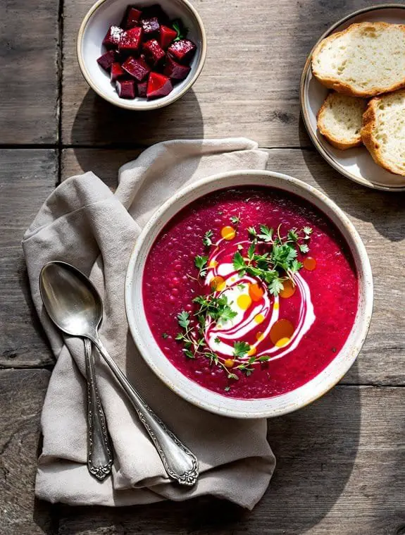 Hearty Red Lentil & Roasted Beet Soup Recipe
