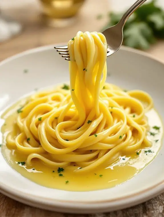 luxurious garlic butter sauce