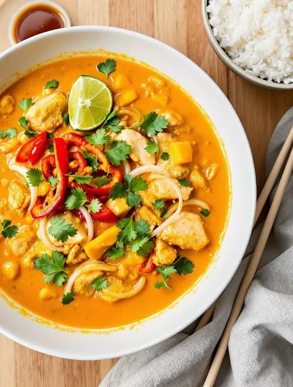 Creamy Mango Thai Curry Chicken Recipe