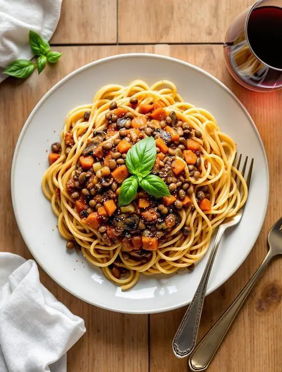 Hearty Lentil Bolognese Spaghetti Recipe Made Meatless