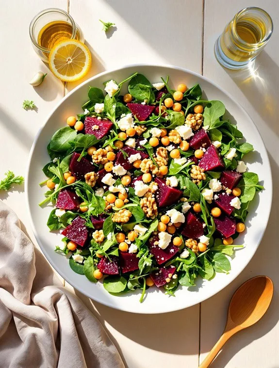 Vibrant Mediterranean Beet & Chickpea Salad Recipe