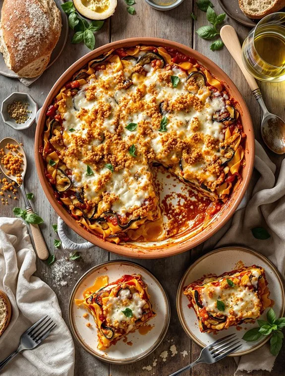 Rustic Mediterranean Eggplant Lasagna Recipe