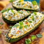 mediterranean grilled zucchini boats