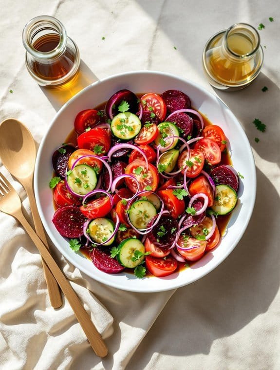 Mediterranean Beet & Tomato Salad Recipe