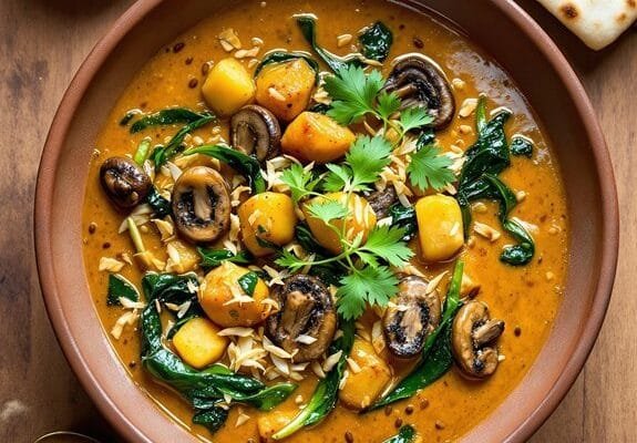 mushroom curry made easily