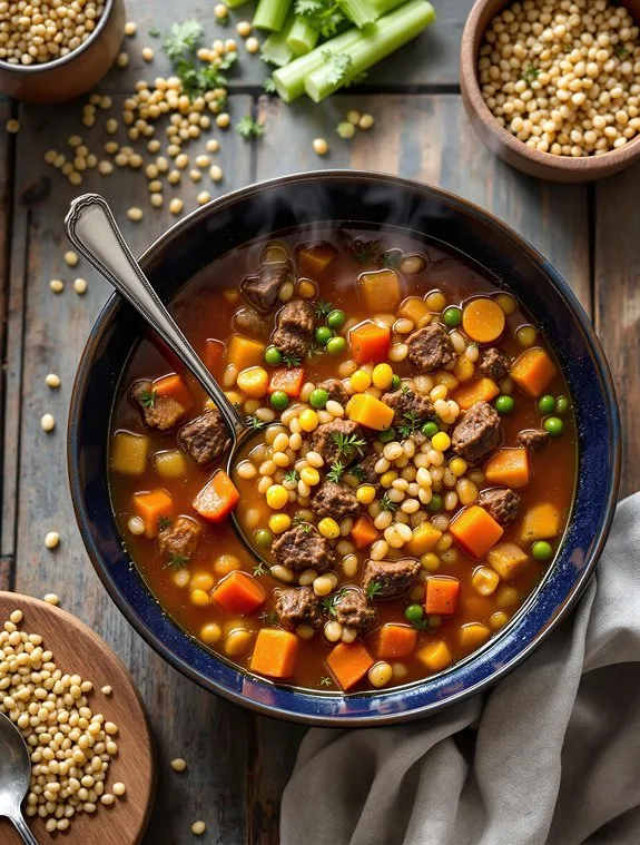Hearty Homemade Beef & Barley Soup Recipe
