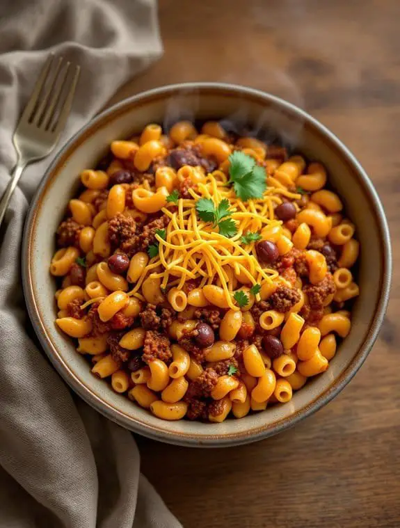 one pot vegan chili mac