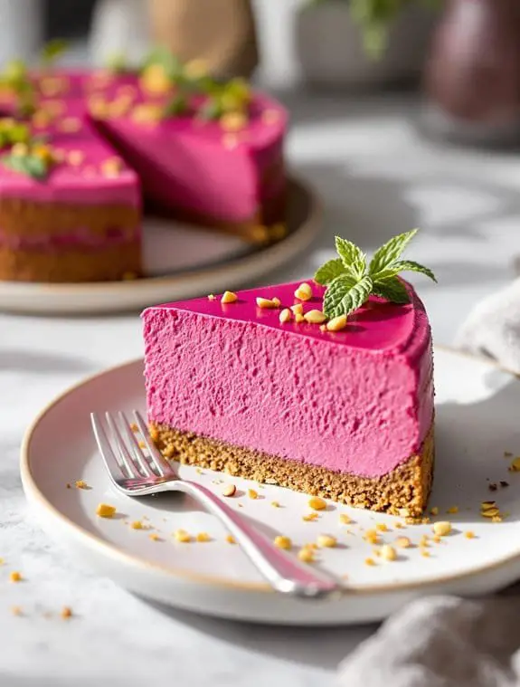 pink beetroot cheesecake recipe
