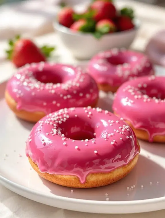 pink beetroot donut recipe