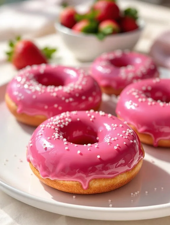 pink beetroot donut recipe