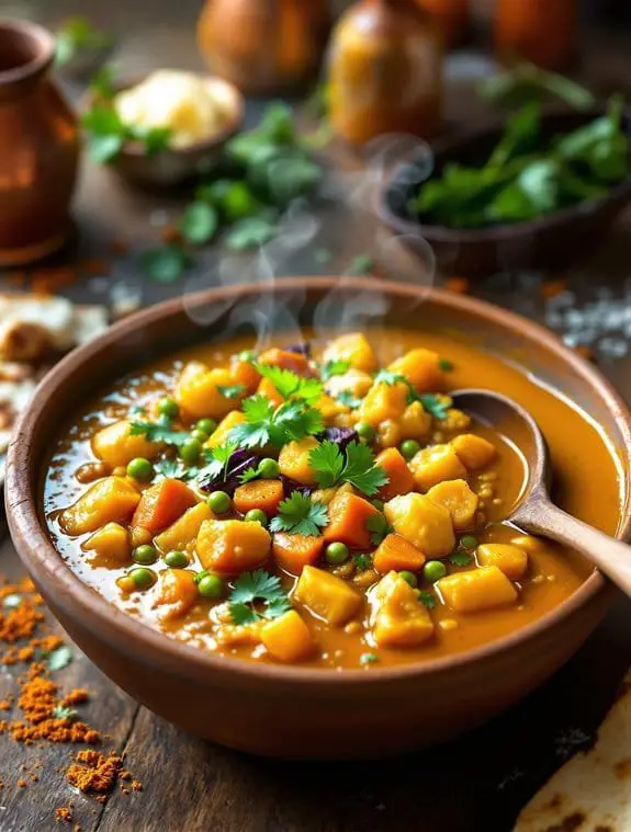 quick and aromatic vegetable curry