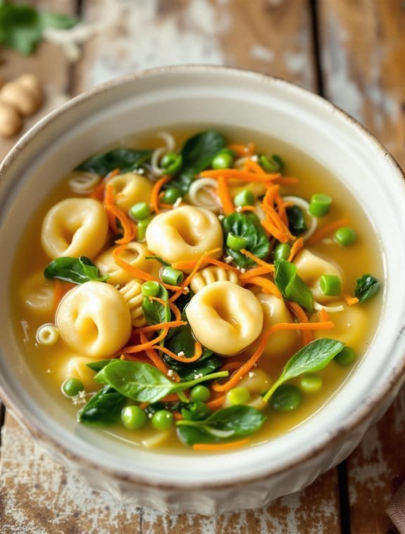 quick and easy tortellini soup