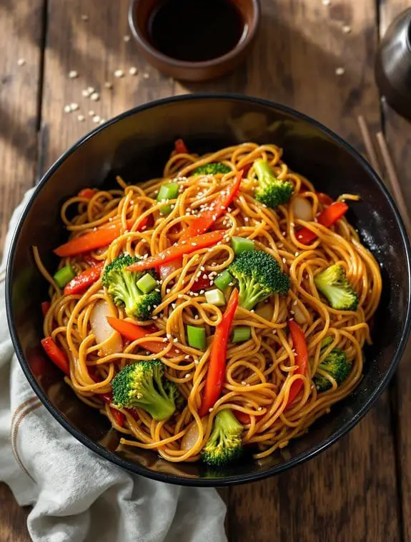 Quick & Savory Asian Vegetable Lo Mein Recipe