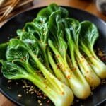 quick asian ginger garlic bok choy