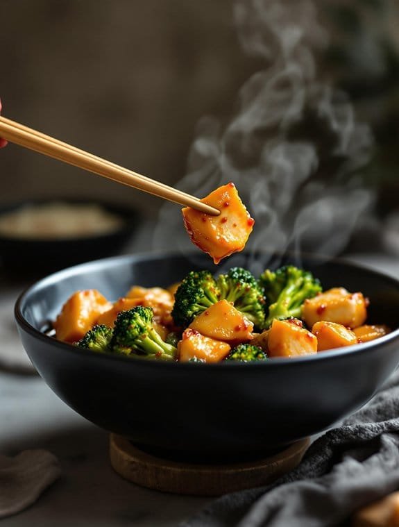 quick chicken broccoli stir fry