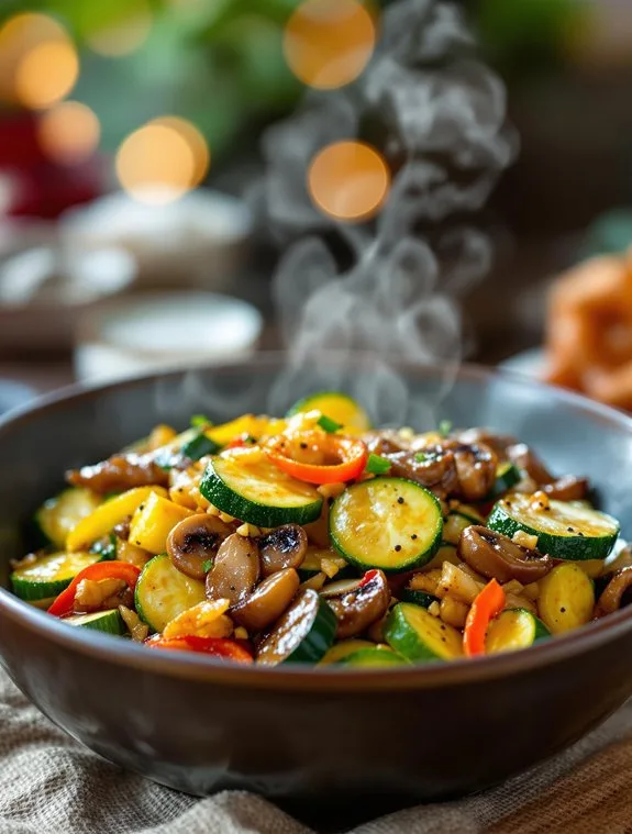 quick savory vegetable stir fry
