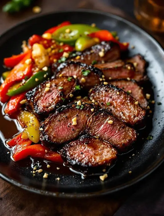 quick vibrant black pepper steak