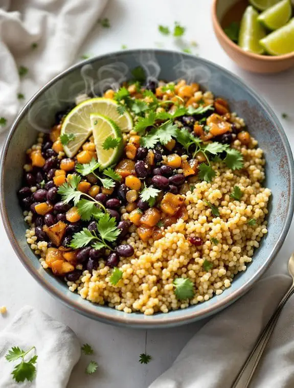 quinoa and black beans