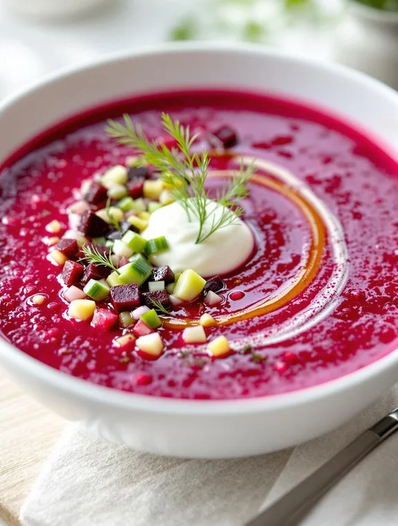 refreshing summer beet gazpacho