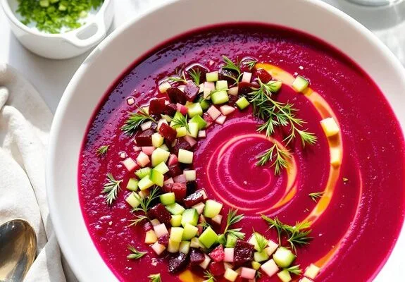 refreshing summer beet gazpacho