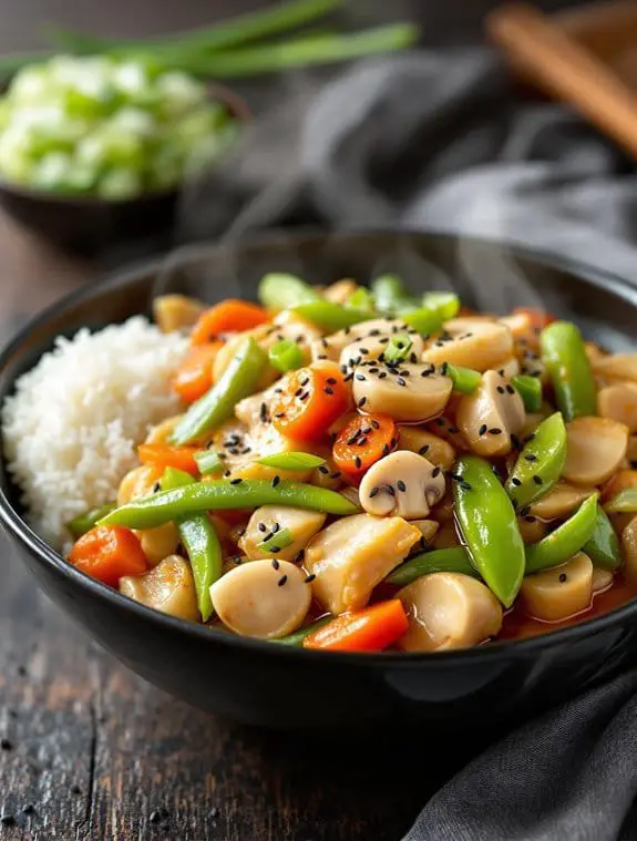 restaurant style moo goo gai pan