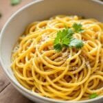rich buttery garlic pasta