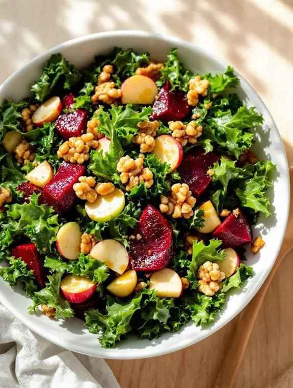 roast beets massage kale