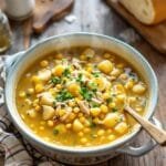rustic chicken corn chowder