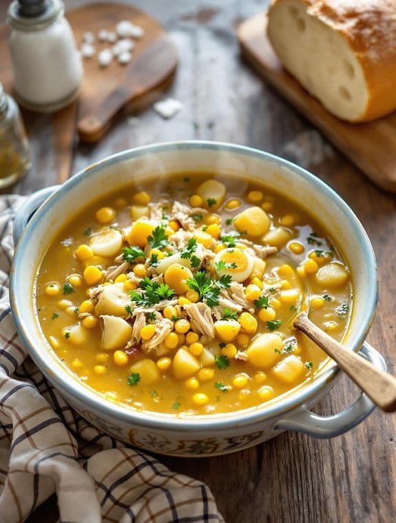 Rustic Farm-Style Chicken Corn Chowder Recipe