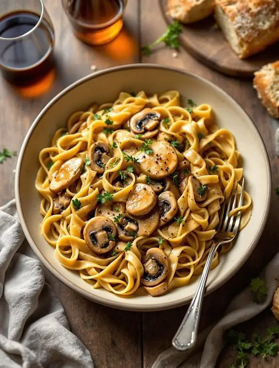 Rustic Italian Chicken Marsala Pasta Recipe