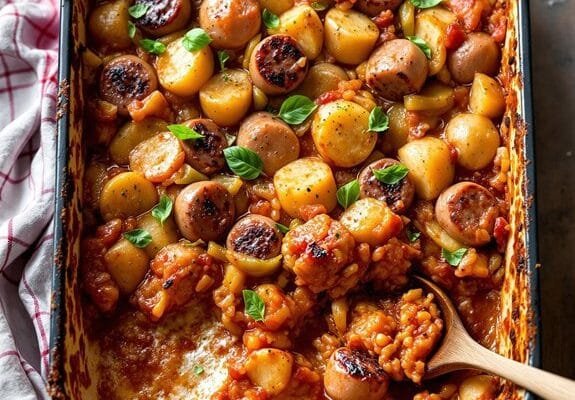 Rustic Italian Sausage Casserole Recipe: Family-Style Comfort