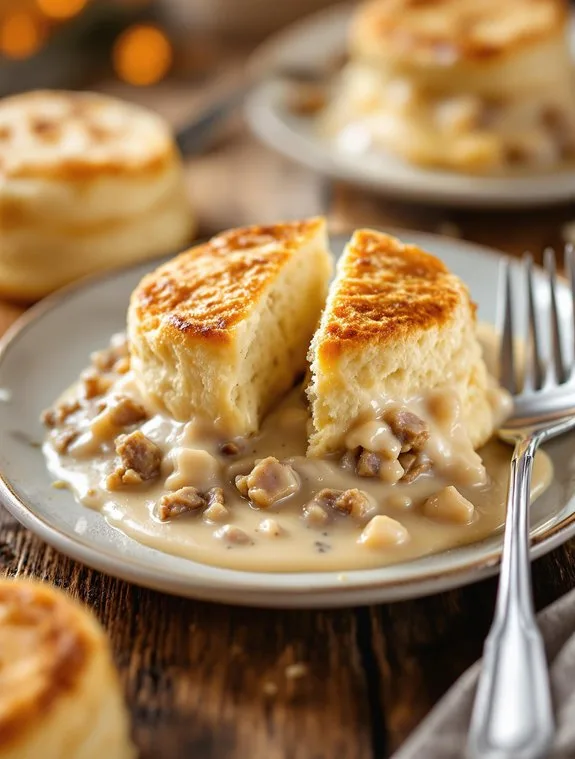 sausage biscuits and gravy