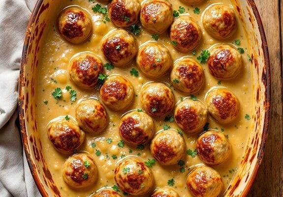 savory baked meatball recipe