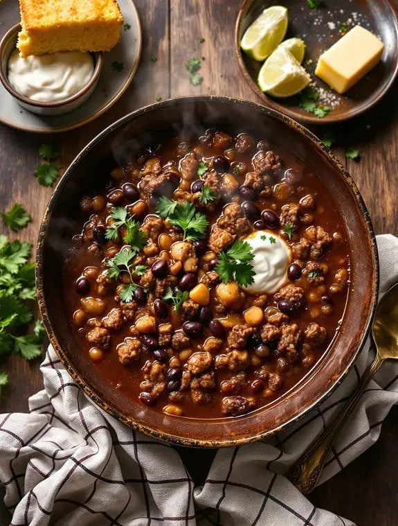 Hearty Black Bean & Beef Chili Recipe