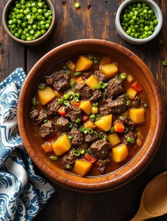 savory green chile stew