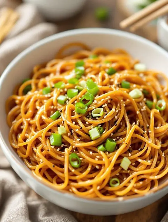 savory sesame noodles recipe