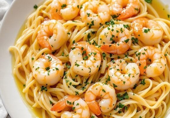 savory shrimp garlic butter